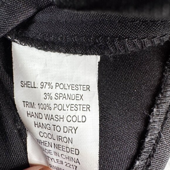 MANDEES Y2K SMALL BLACK & WHITE EMBELLISHED SHEER SATIN CORSET TOP DARK FEMININE - Picture 8 of 8